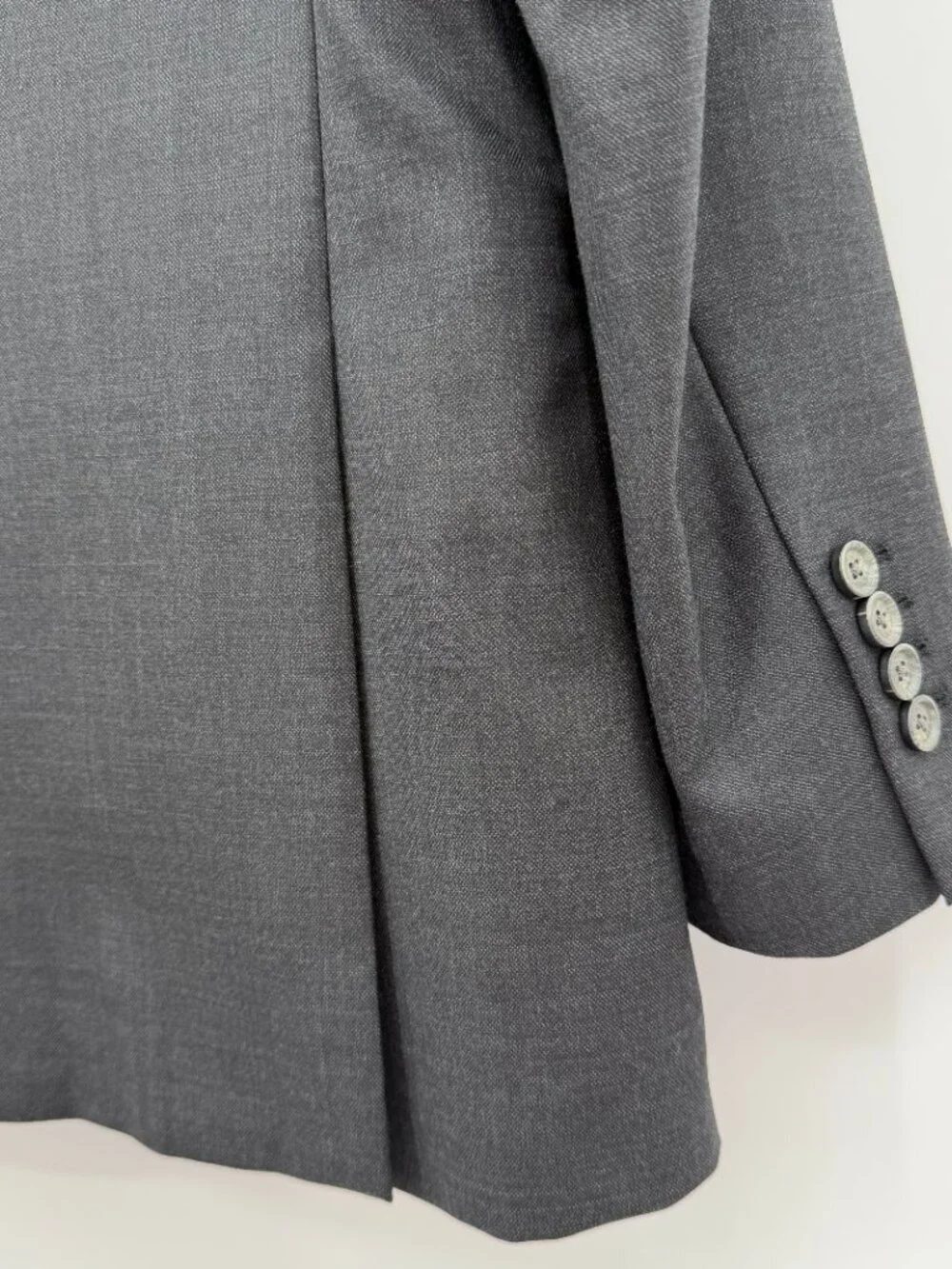 Indochino Charcoal Gray 100% Wool Blazer 42R Tailored Custom Suit Jacket Men
